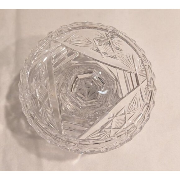 Vintage Crystal Glass Pedestal Candy Dish Candle holder - Picture 5 of 16